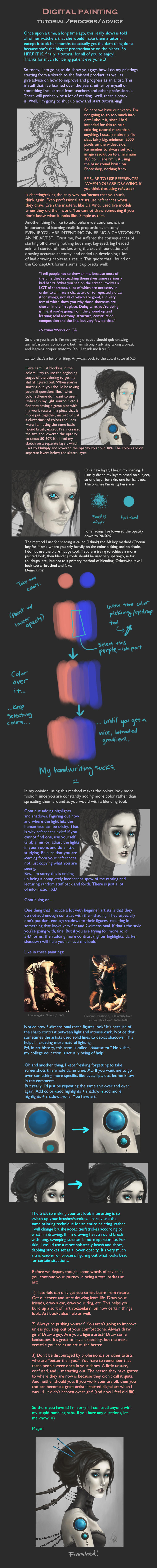 Tutorial/process/stupid rambling 8C by MeganMissfit
