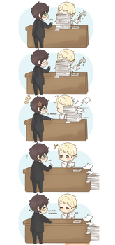 Chibi Drarry - Office Romance by Cremebunny