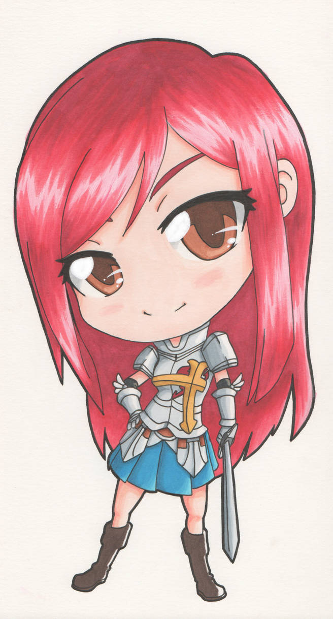 Chibi Erza By Discohbot On Deviantart