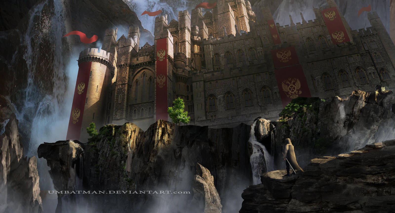 Castle in the mountains by umbatman