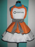 Chell - Portal - Inspired Cosplay Pinafore by DarlingArmy