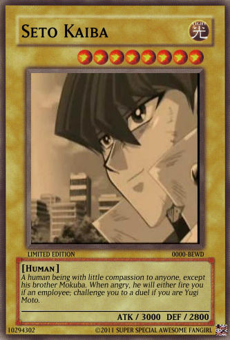 Seto Kaiba Yugioh Card by RuthieElz on DeviantArt