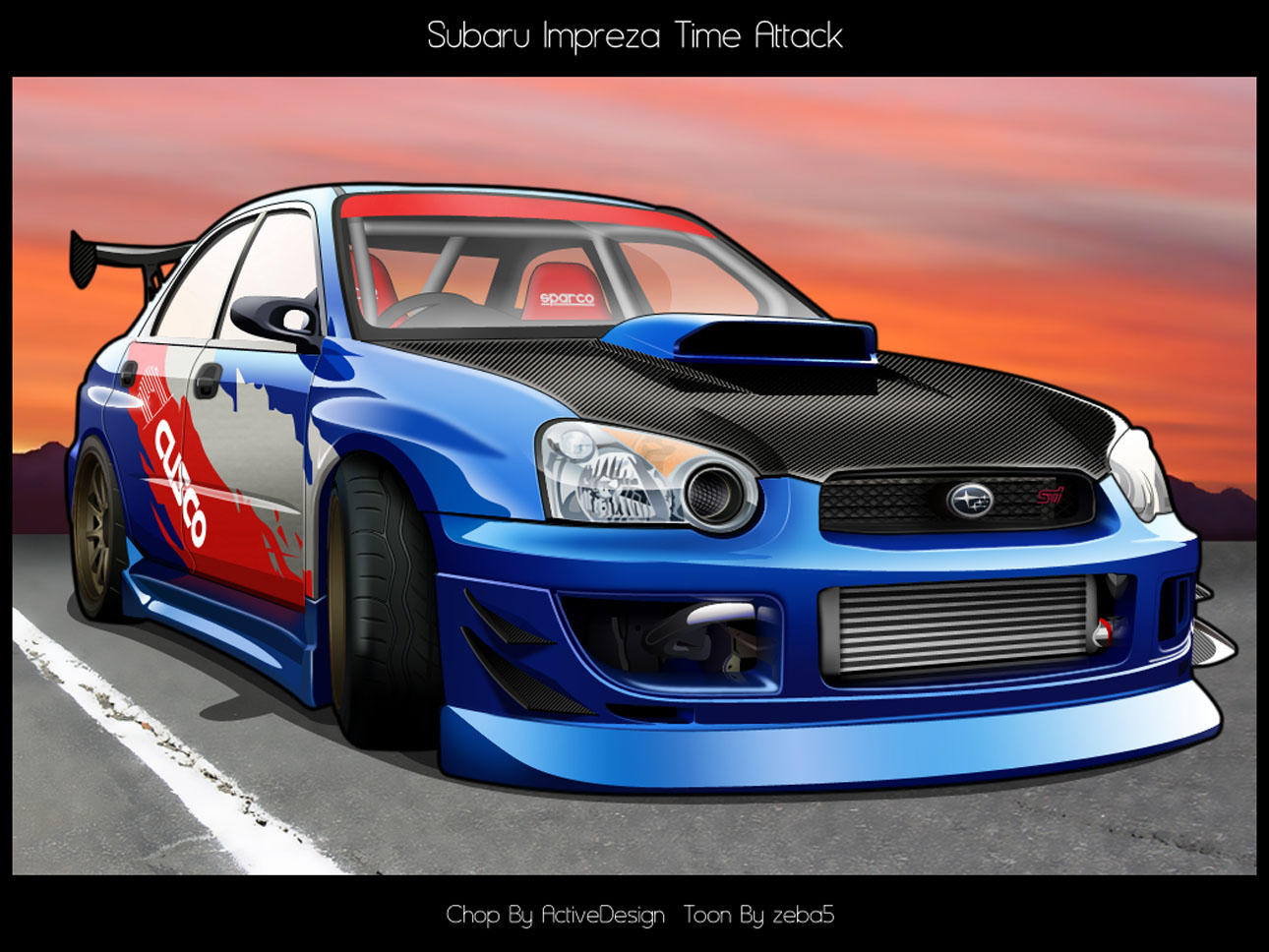 -Subaru Impreza Time Attack- by zeba5
