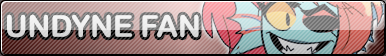 Undertale Undyne fan button by SilverFlame666