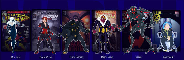 Marvel Lineup 15 by VegetarianGoat