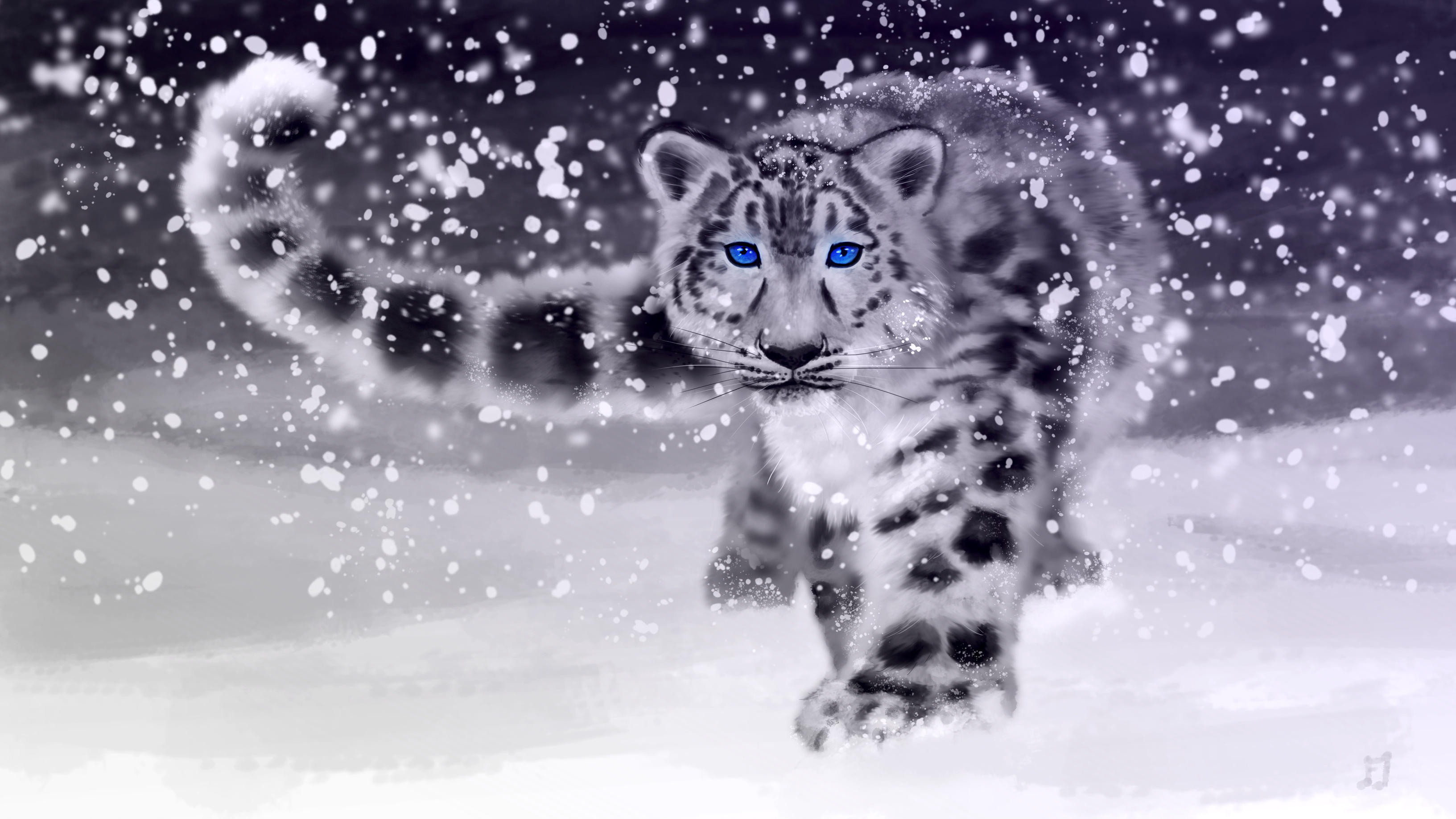 Snow Leopard by Matou31