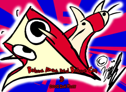 Bakon Man and Bakon Cat by zoemoss