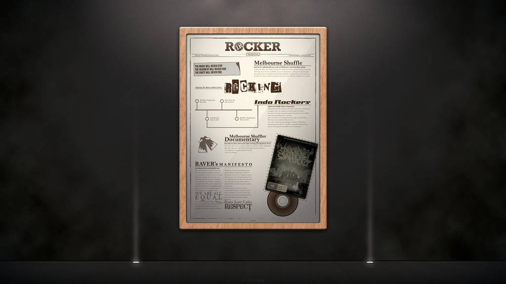 Rocker Vintage Wallpaper by fijea