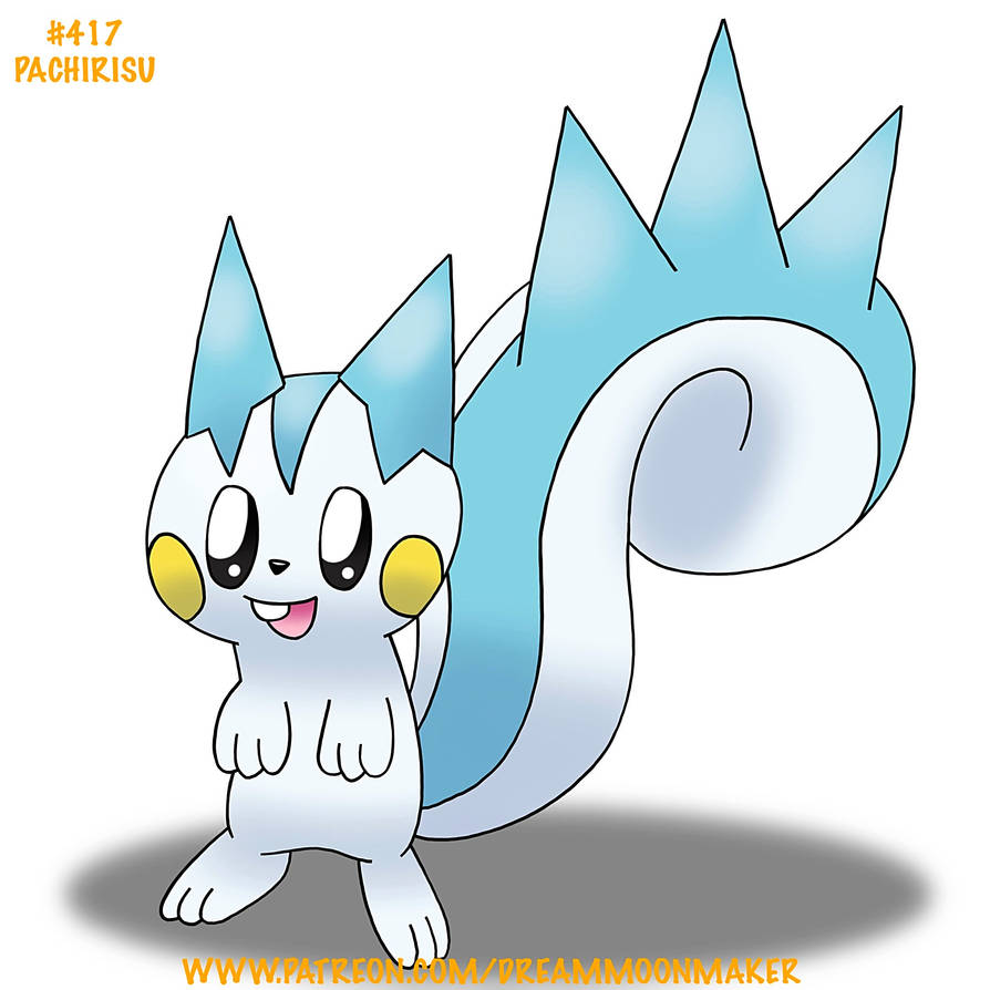 National Pokedex 417 Pachirisu by DreamMoonMaker on