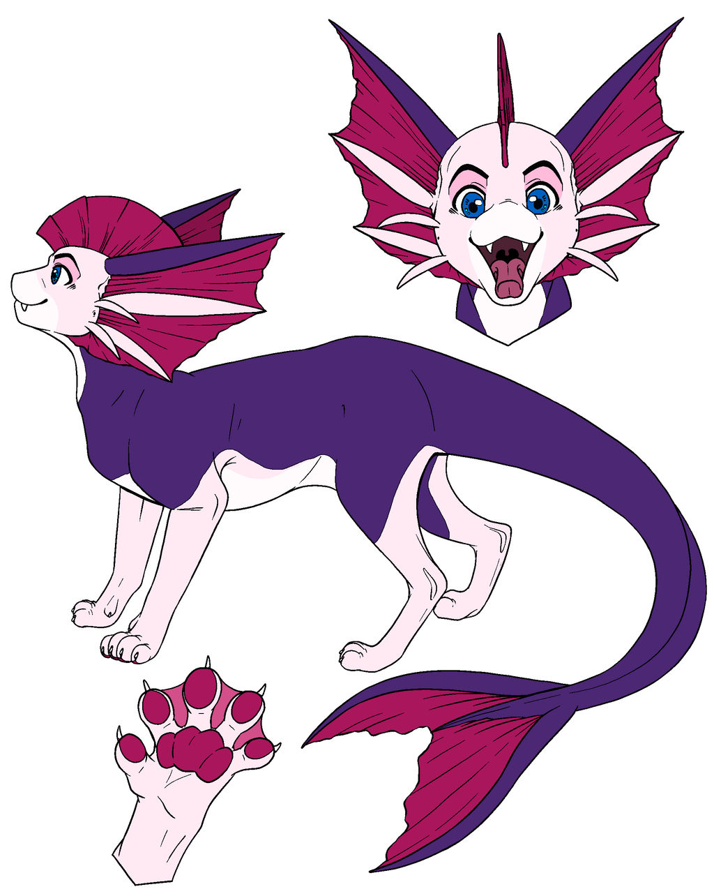 Female Catfish Lineart (Free to use!) by MichiFishu on DeviantArt
