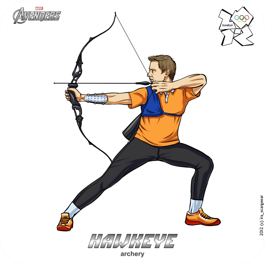 Olympics-2012: Avengers - Hawkeye by scargeear
