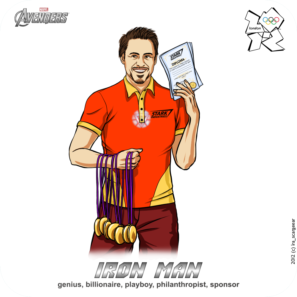 Olympics-2012: Avengers - Iron Man aka Tony Stark by scargeear
