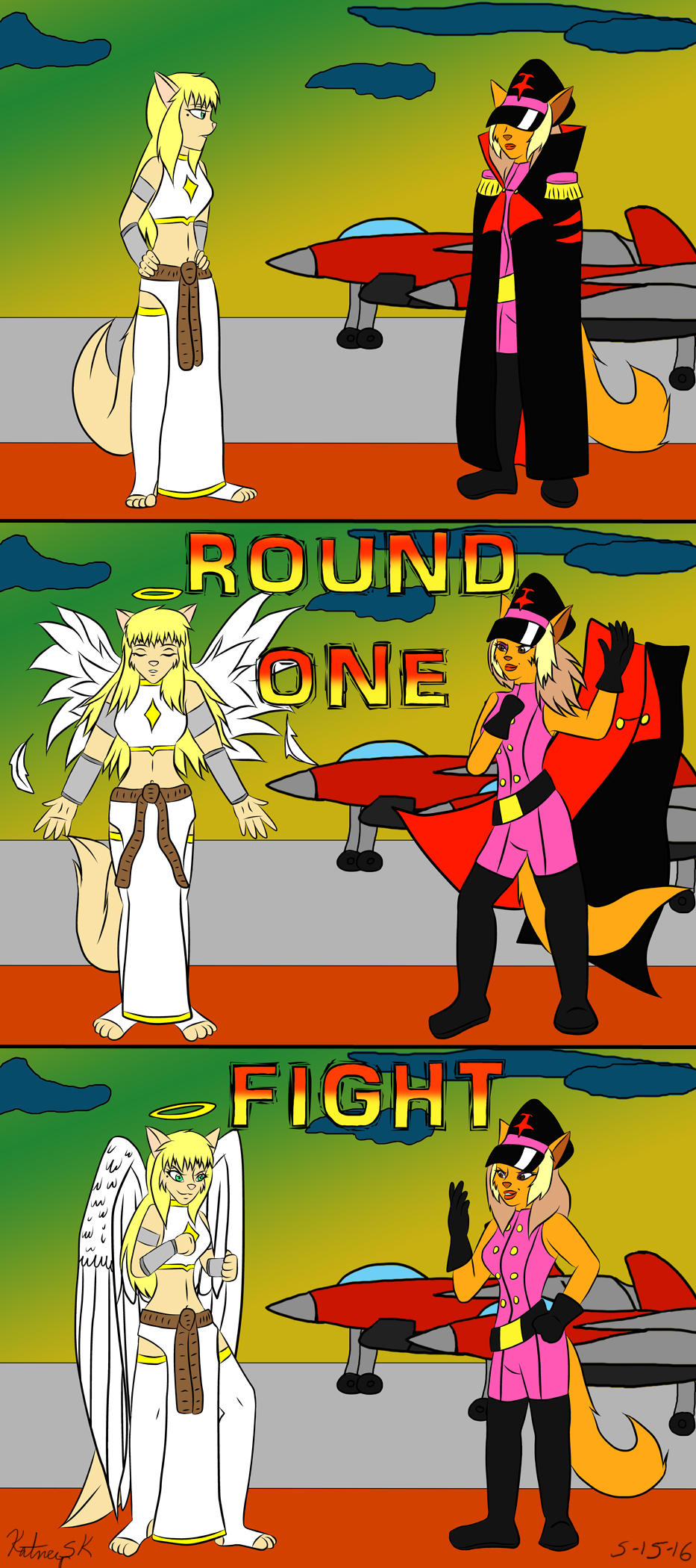 Revenge of the Fighting Game! Fight Screen by KatneySK