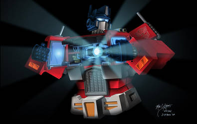 Prime To Change Botcon Print by hiredhand