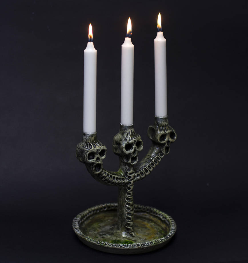 Skull Branched Chandelier by FraterOrion