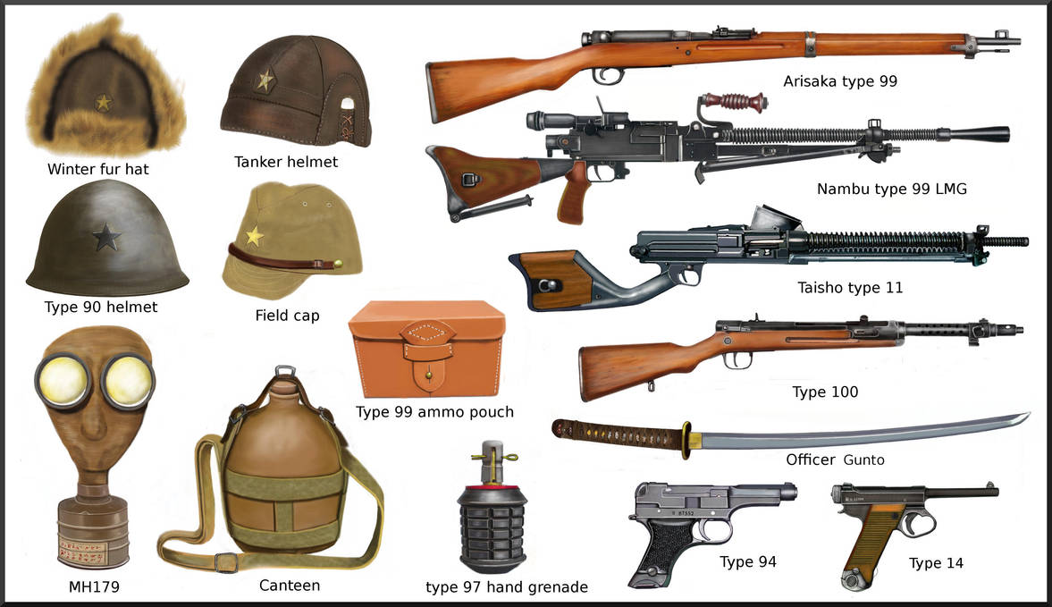 ww2 Japanese weapons and equipment by AndreaSilva60 on DeviantArt