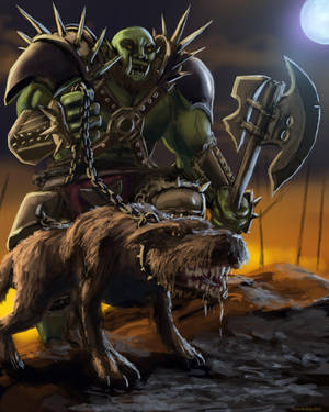 Orc Beastmaster by Flowlow Orc Beastmaster by Flowlow