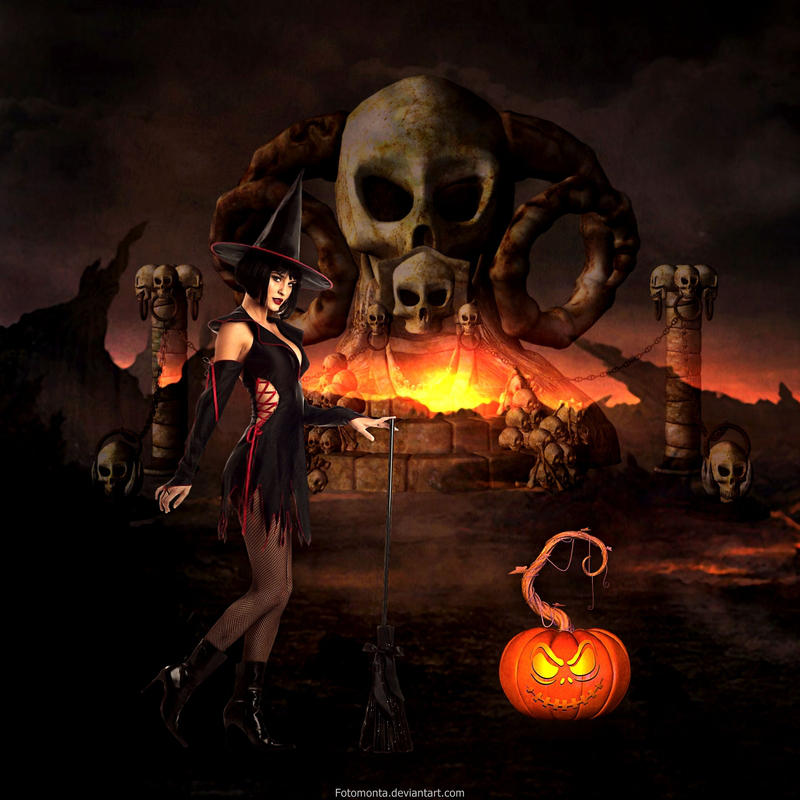 Halloween Scene by Fotomonta