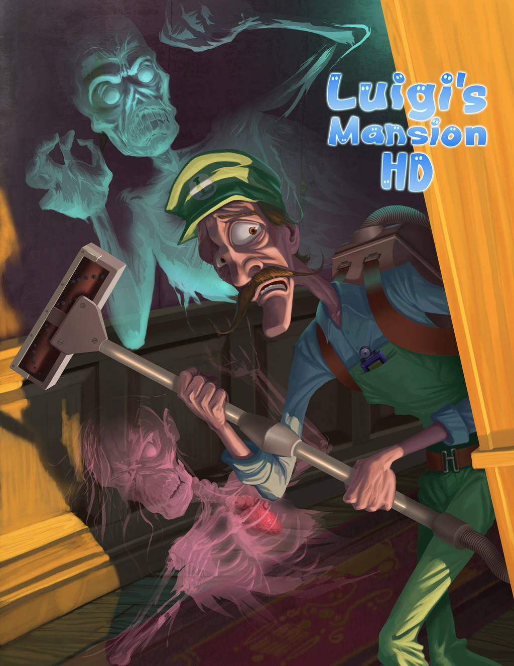 Luigi's Mansion HD by McGillustrator
