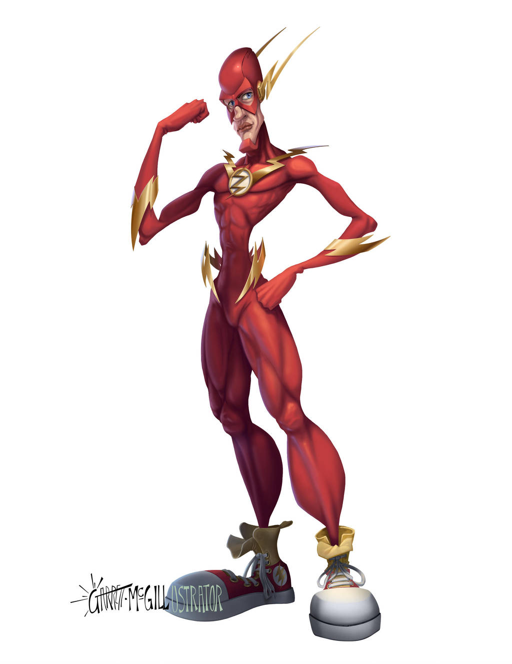 Flash - The fastest man alive! by McGillustrator