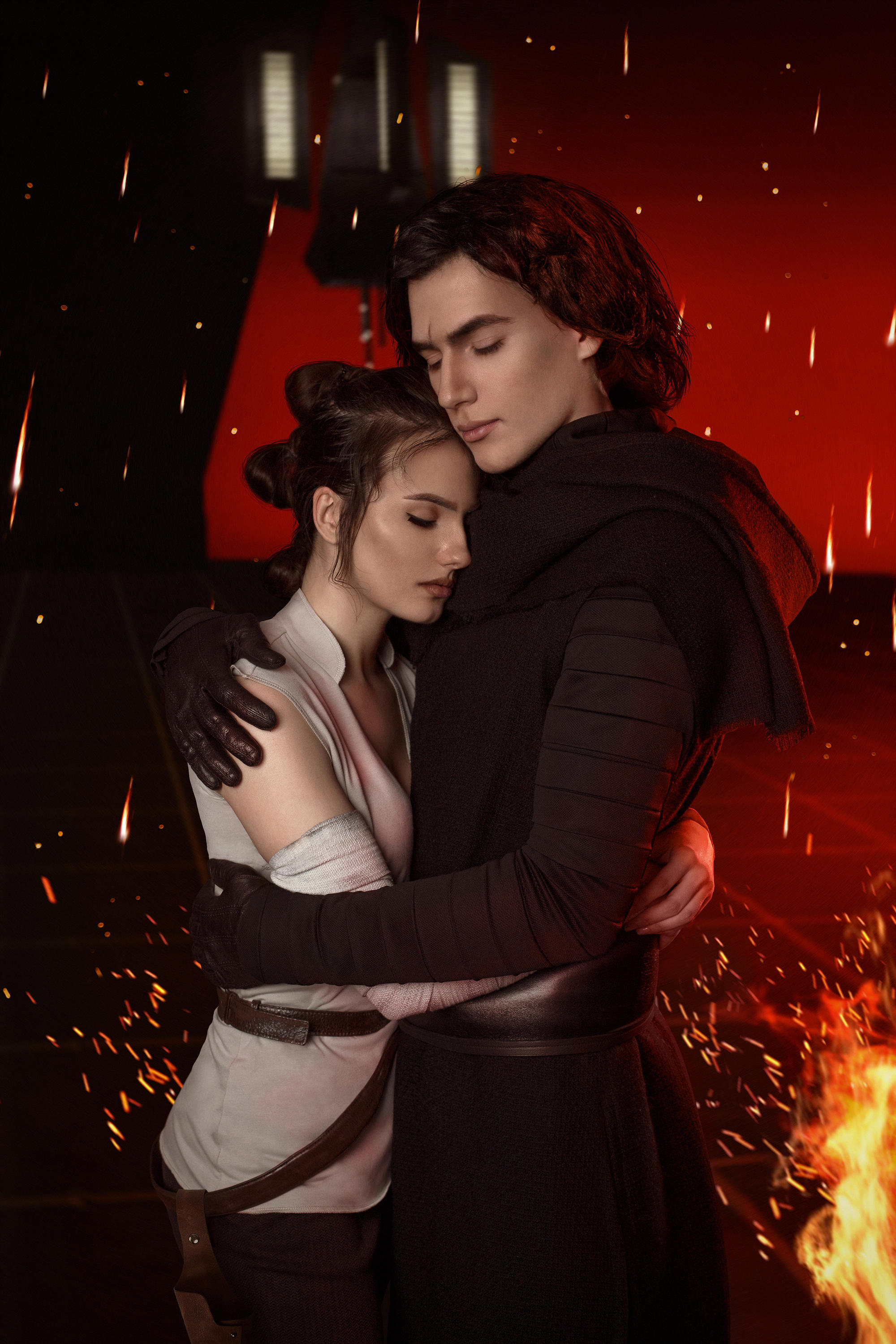 Kylo Ren and Rey by Shamrock-Cosplay