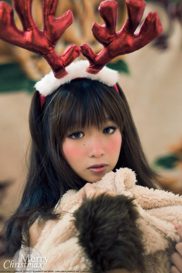 Christmas reindeer x by jeanne10