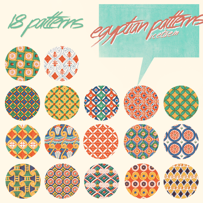 Egyptian Patterns by Icetaem