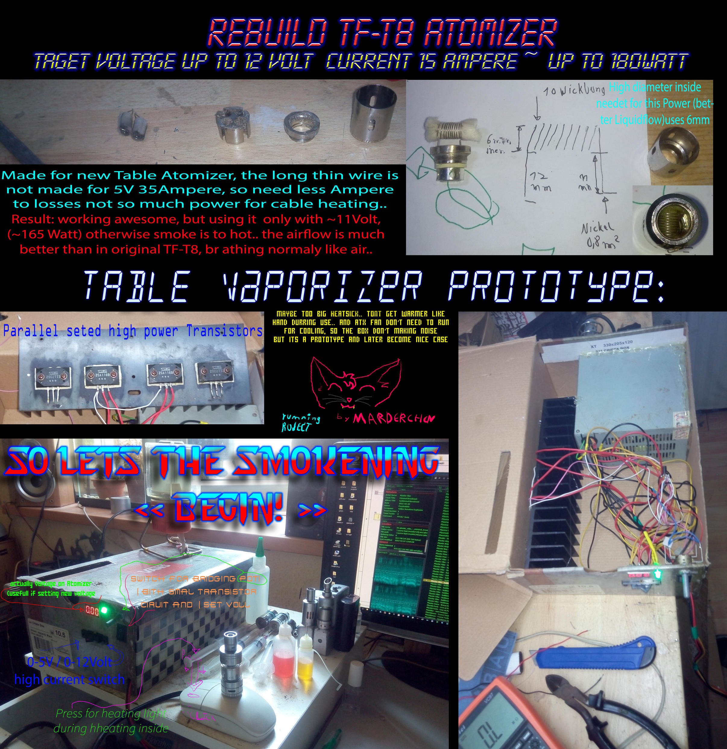 DOCU TFV-T8 TFV4 rebuild/mod + ATX Table Atomizer by marderchen