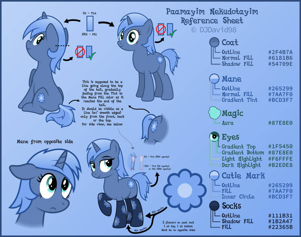 Paamayim Nekudotayim / PHP Pony - reference sheet by DJDavid98