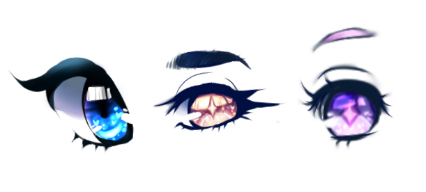 Anime Eyes Different Styles Pt 1 By Ghostpuffy On Deviantart