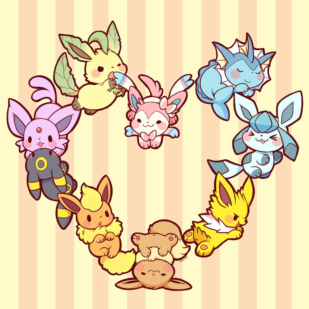 eevee's family by huiro