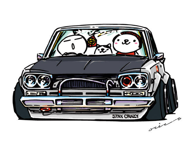 Crazy car art by mame-ozizo
