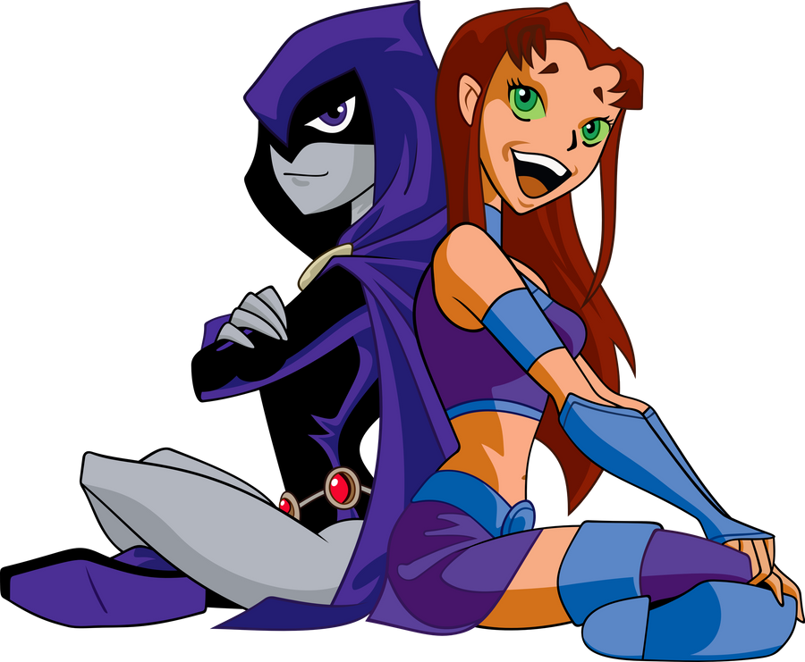 Raven And Starfire By Gintabro On Deviantart
