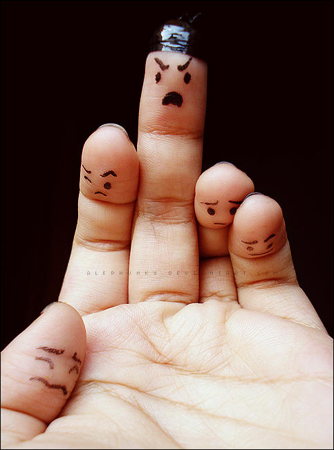 Bad finger by Alephunky