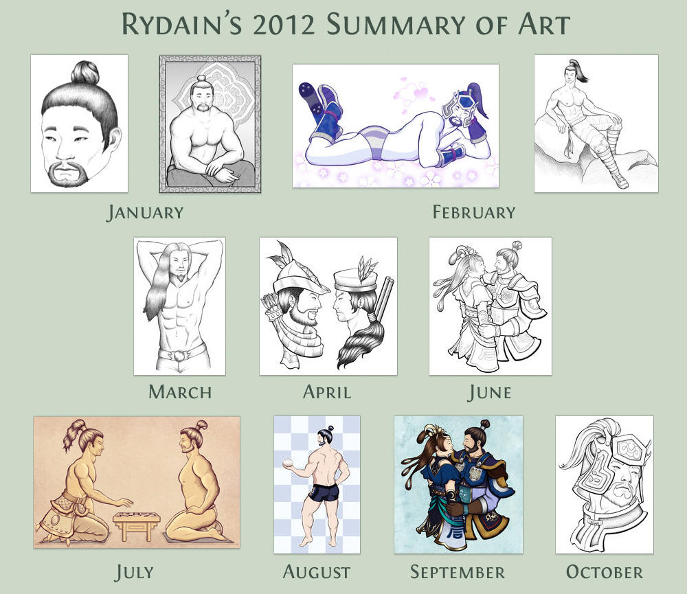 2012 Summary of Art by Rydain