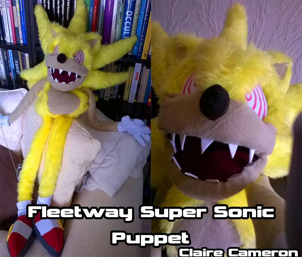 Fleetway Super Sonic Puppet by Vixen-T-Fox