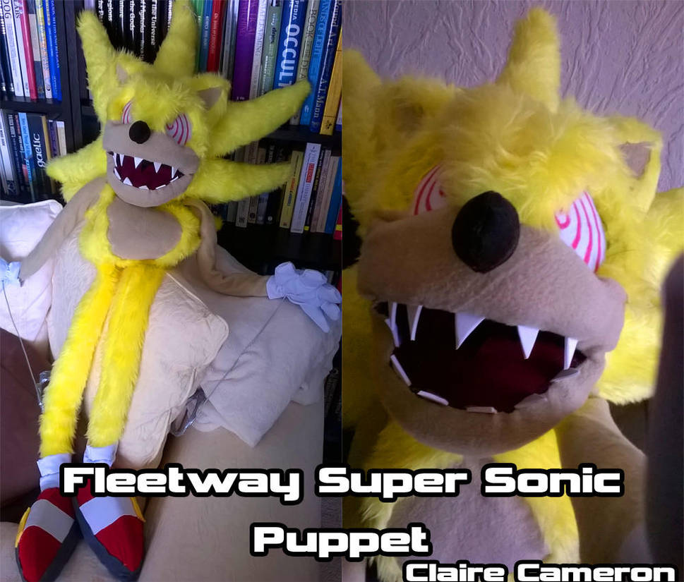 Fleetway Super Sonic Puppet by Vixen-T-Fox