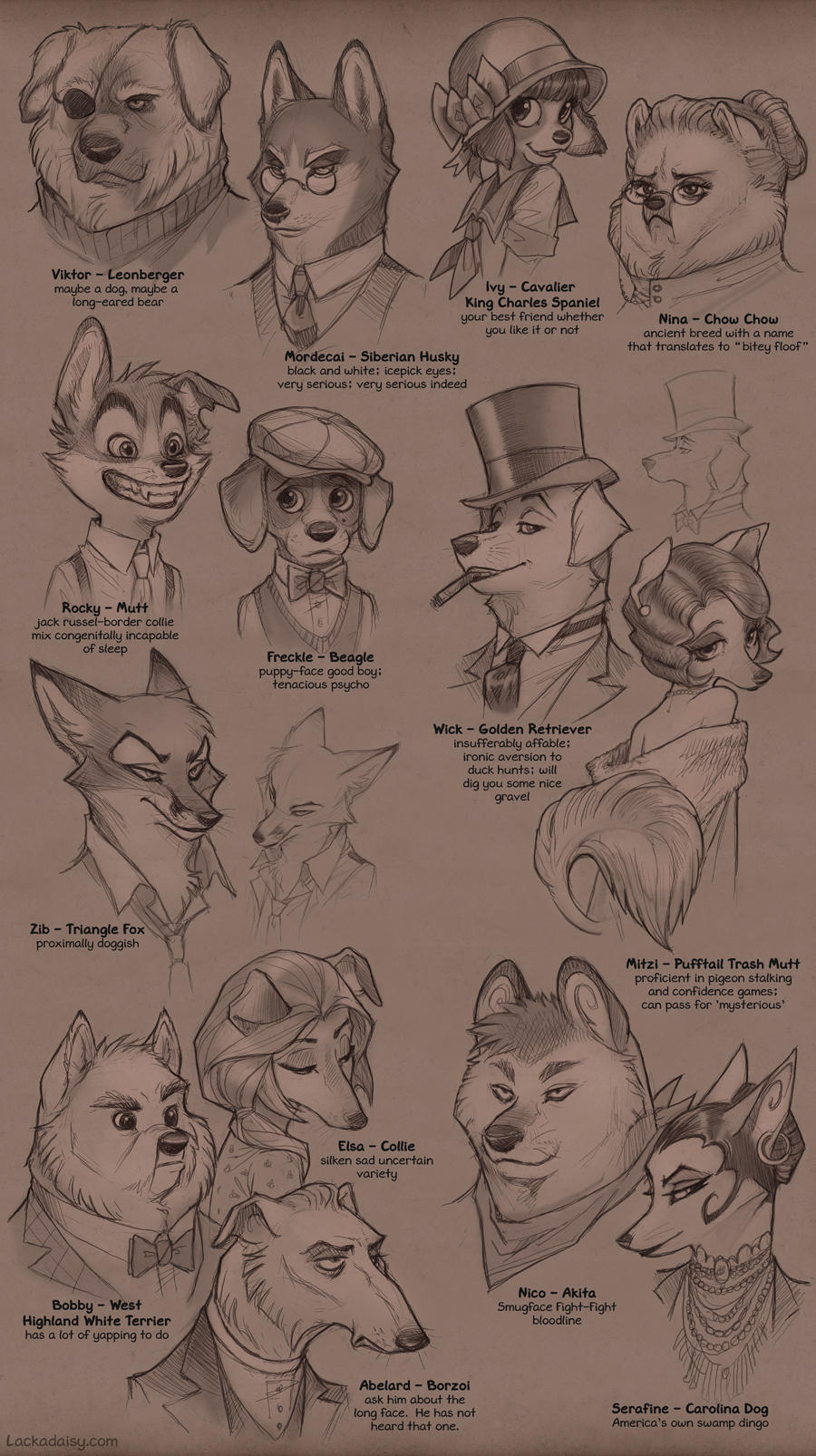 Lackadaisy Canidae by tracyjb