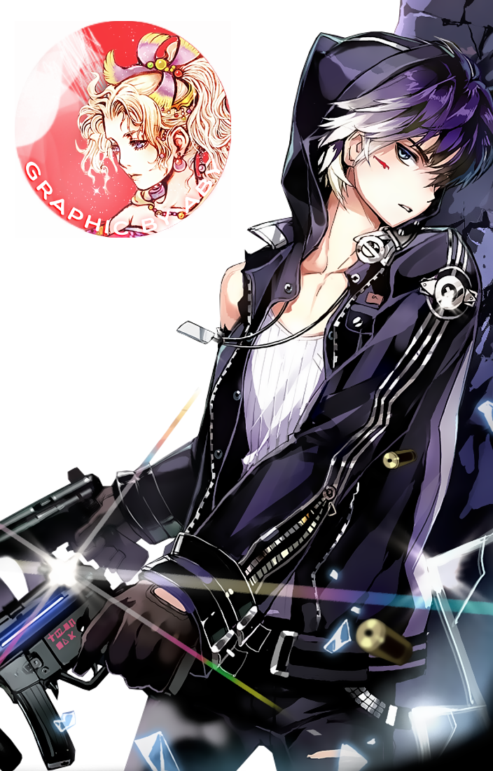 Anime Boy with Guns Render by bakaloveless on DeviantArt
