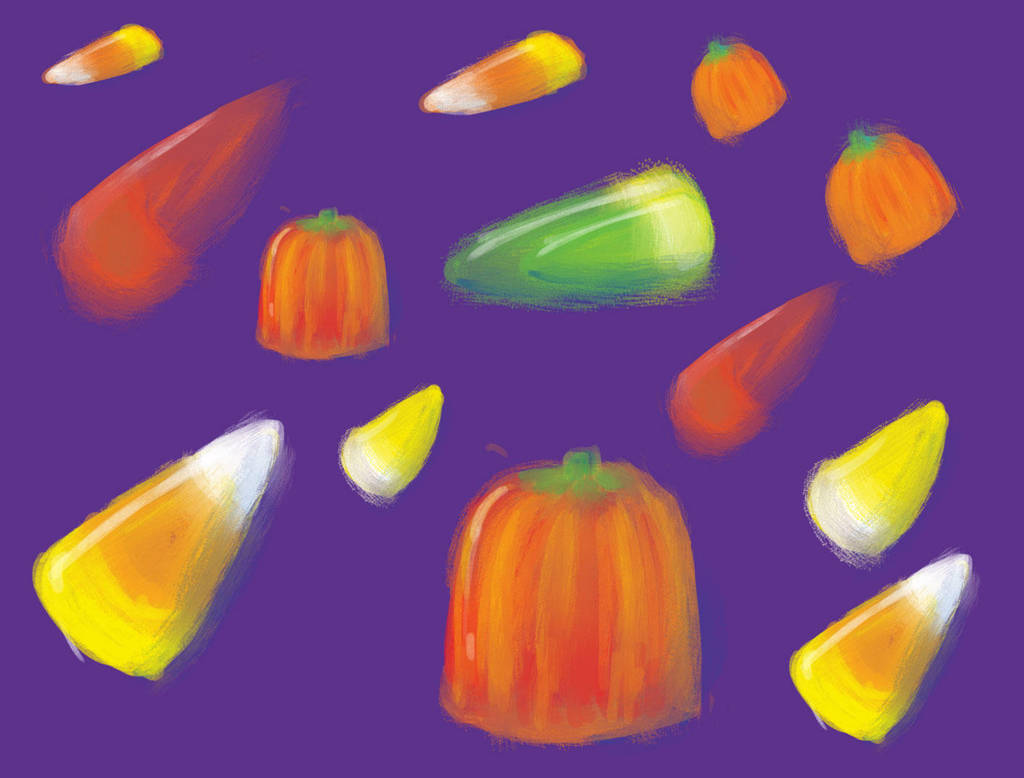CANDY CORN DOODLE by KALMASIS