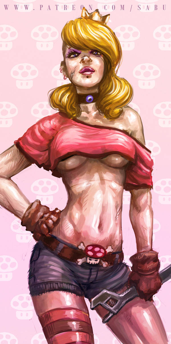 Sabu's sketches - Punk Peach by SabuDN