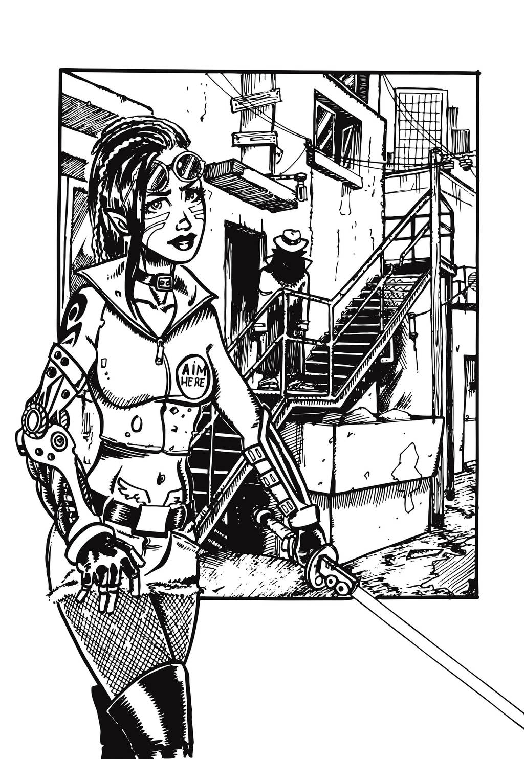 Cyber-alley-ink by Madd-og