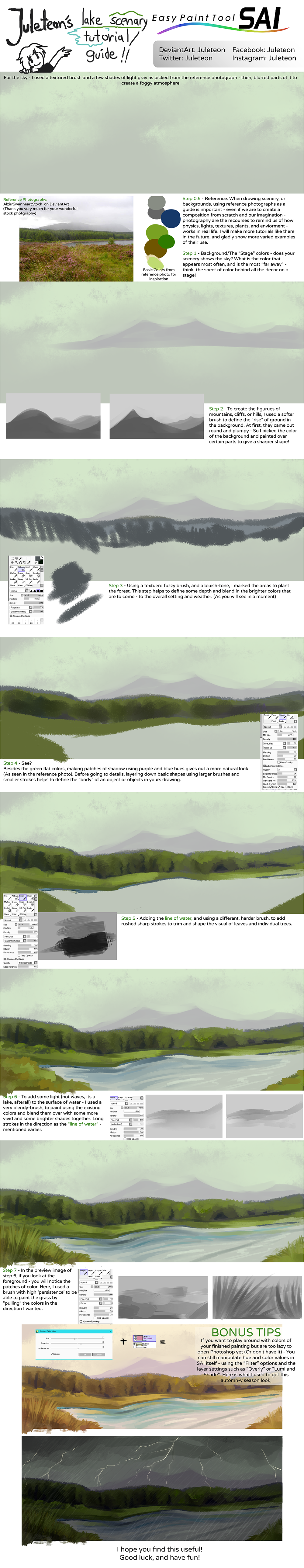 Digital Painting Tutorial / Guide | FOREST by Juleteon on DeviantArt