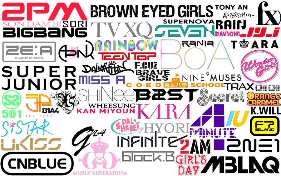 K Pop Kpop Groups Logo Wallpaper