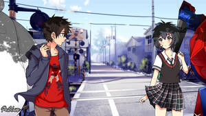 Binary Feelings AU (Hiro and Penny) by pastelaine-art