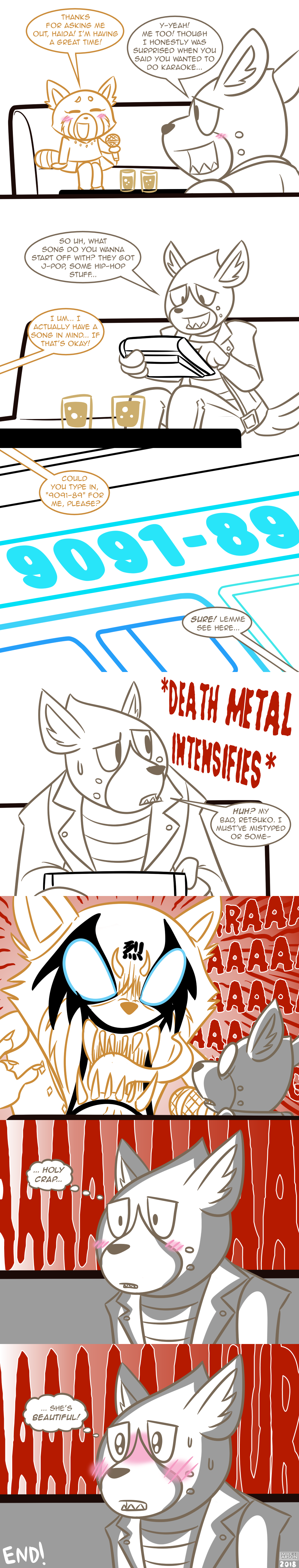 Retsuko x Haida Comic by MichaelJLarson