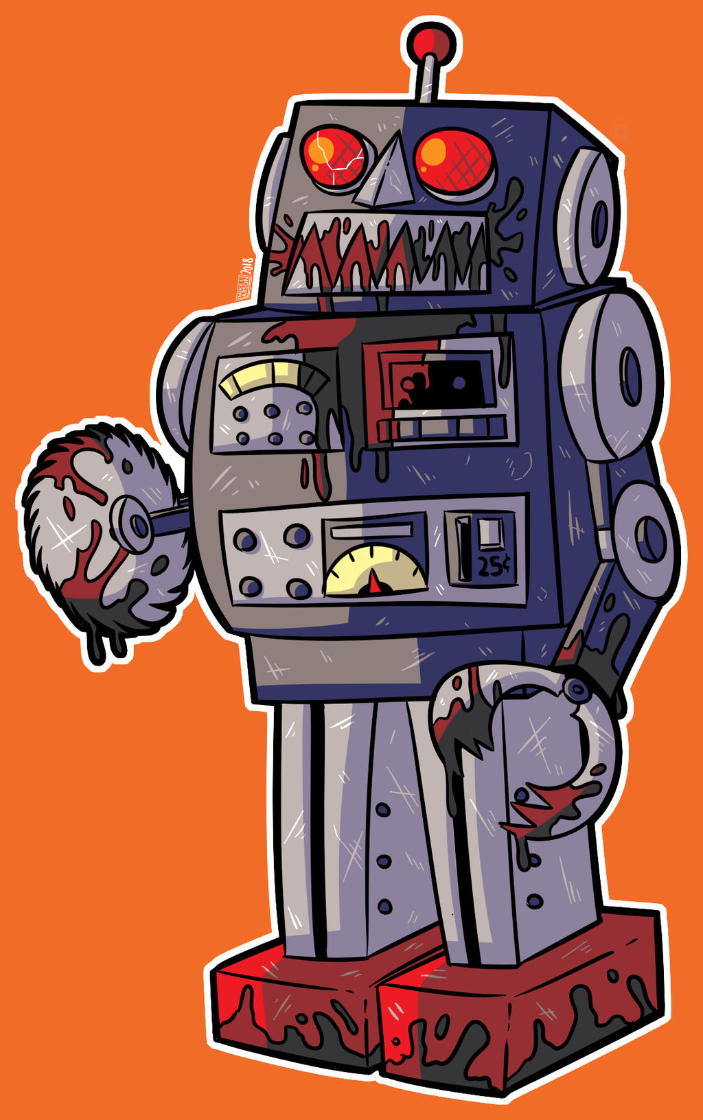 Drawlloween 2018 - Me, Myself, And A.I. by MichaelJLarson