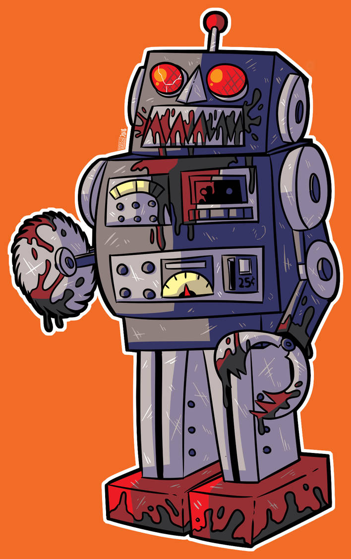 Drawlloween 2018 - Me, Myself, And A.I. by MichaelJLarson