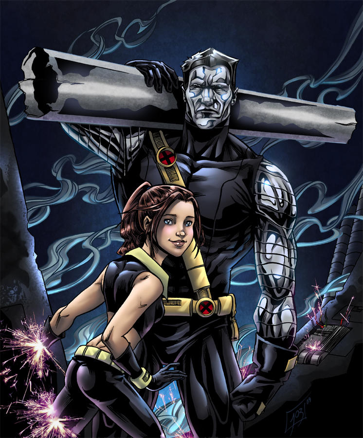 Colossus and Shadowcat by djinn-world