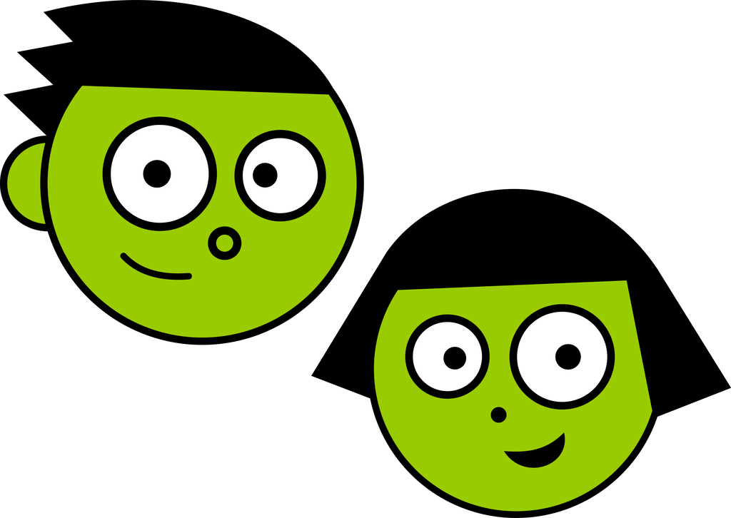 PBS Kids Digital Art - Dash and Dot Faces (1999) by Only3Arts on DeviantArt